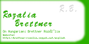 rozalia brettner business card